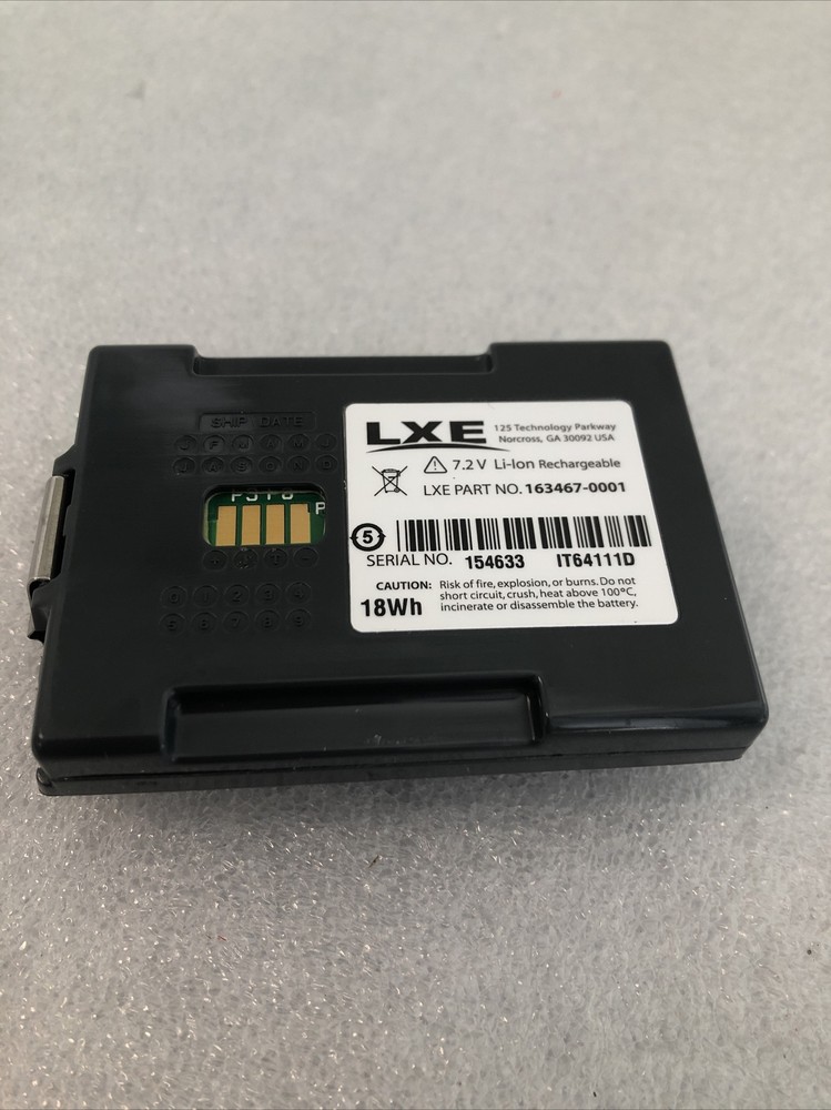 LXE Li-ion 7.2V 18WH 163467-0001 Battery