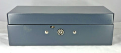Steel Master M1914 Lock Box Cash Portable 10x5x3 No Key Gray Metal