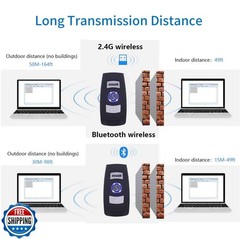 Mini 2D Portable Handheld Bluetooth Barcode Scanner Wireless 2.4G and USB Wir
