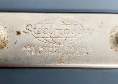 Vintage Steelmaster Art Steel Co. lock box NO KEY foam lining industrial metal