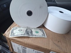 3 1/8″ X 815′ Unbranded Thermal ATM Heavyweight Thermal Receipt Paper (2 Rolls)