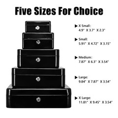 Kyodoled Large Metal Cash Box With Money Tray And Lock,money Box With