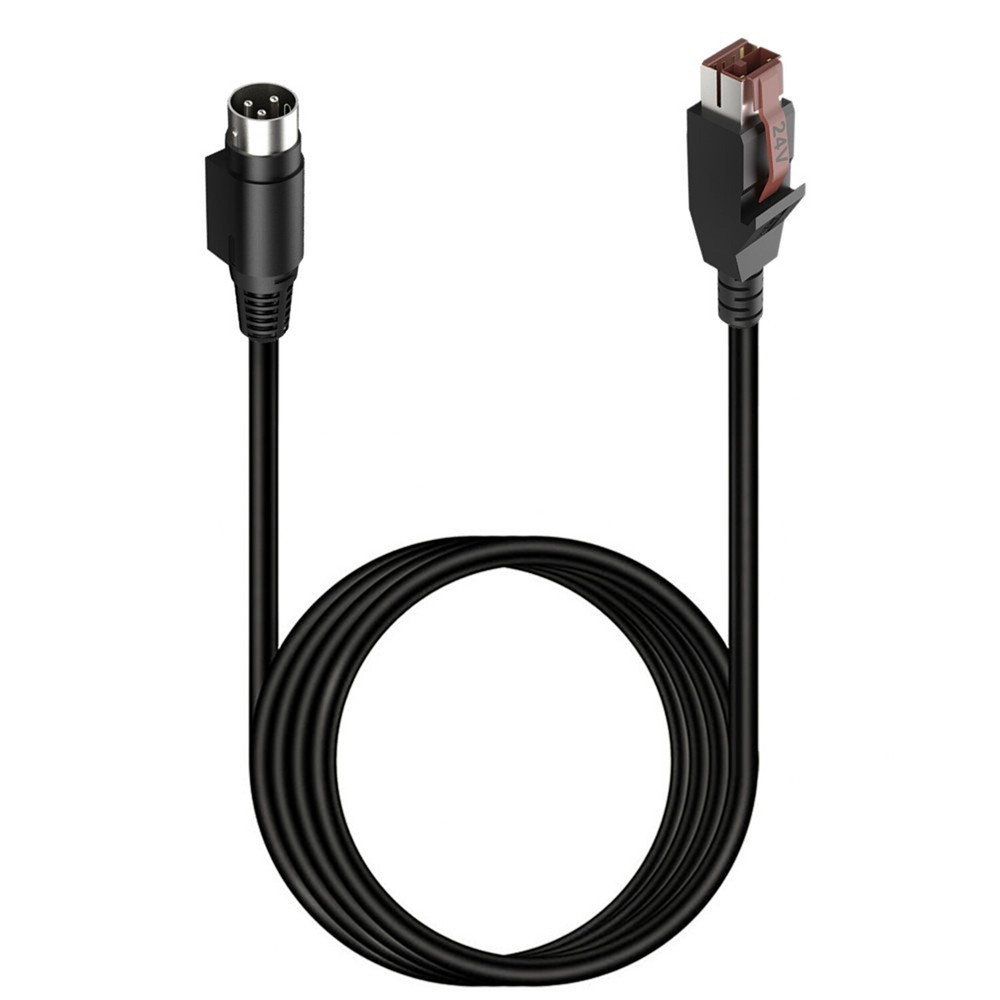 24V Powered USB to DIN 3 Pin 3P Power Cable for POS System IBM Scanner Printer