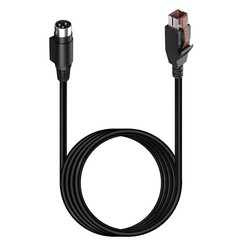 For IBM Epson POS System Scanner Power Cord Cable POWERED USB to POWER DIN 3 PIN