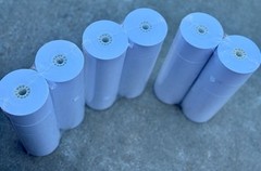 Impreso Cash Register Rolls 44mm 1-Ply White – 30 Rolls Total (3 Packs of 10)