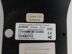 ID TECH MODEL IDSK-534833TEB-B2 MAGSTRIPE READER (JSP60)