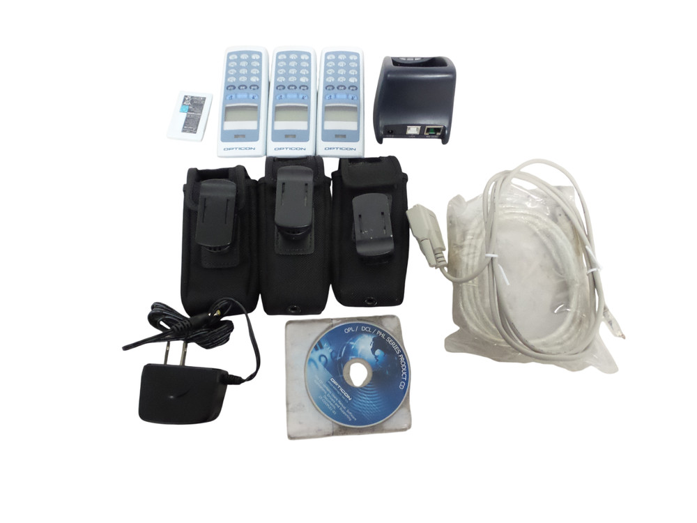 Lot of 3 Opticon OPL-9728-1MB Barcode Scanner- Free Shipping