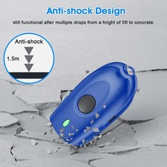 Effortless 3-in-1 Barcode Scanner: Bluetooth, USB, 2.4G – Portable & Lightweight
