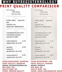 55GSM – Shrink Wrap 3 1/8 x230 Feet Clover Station Thermal Paper Rolls