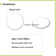 10Pcs NTAG215 NFC Tags – Customizable White Coin Cards for Android Devices