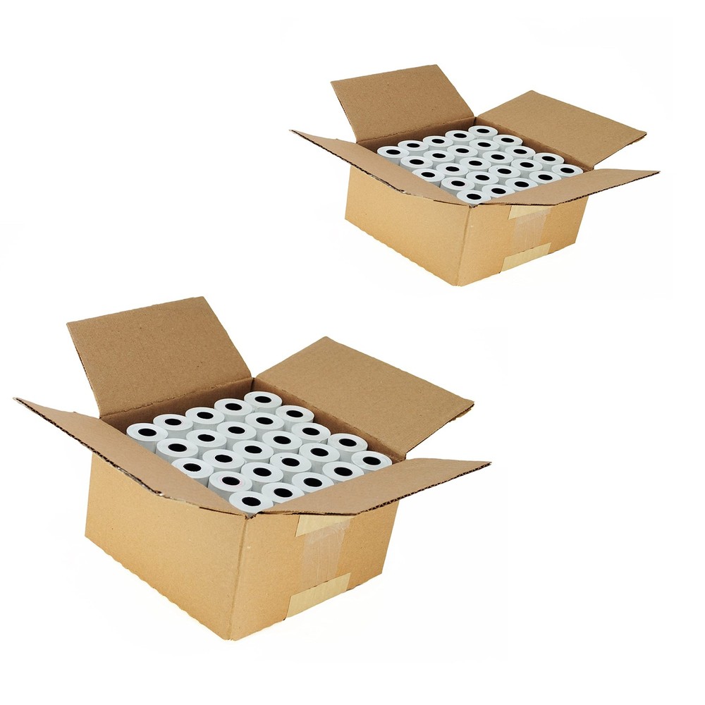 (2 Cases ) 2 1/4 x 70 Thermal Paper Large Rolls (53 GSM) For Clover Flex, Ver…
