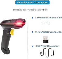 NETUM 2D Wireless Bluetooth USB Barcode Scanner QR Code Reader PC Phone Tablet