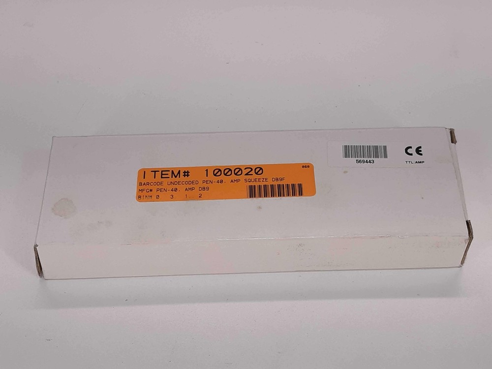 Unknown PEN-40 Barcode Undecoded 40Amp SQUEEZE DB9F