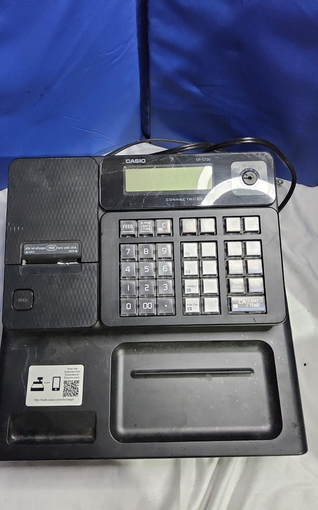 +Casio electronic cash register SR-S720 *WORKING* *AS IS IN PICTURE*