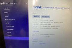 Micros Oracle Workstation 6 400935-001 Intel Atom E827 1.74GHz 4GB RAM 32GB SSD
