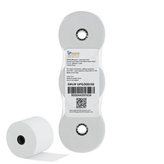 White Calculator Paper Rolls 2 1 4 x 150 ft Jam Resistant Lint Free USA Made