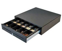 APG VASARIO CASH DRAWER, BLACK SPECIAL 5 BILLX 8 COIN TILL