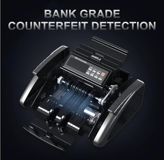 Máquina Contadora de Billetes USD/EUR con Detección y Pantalla LCD
