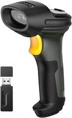 Wireless Bluetooth Barcode Scanner Charging Base1D 2.4G Read On Screen