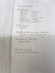 Epson TM-U325D (M133A) Thermal Receipt Printer WORKING NO ADAPTER & Paper*READ*