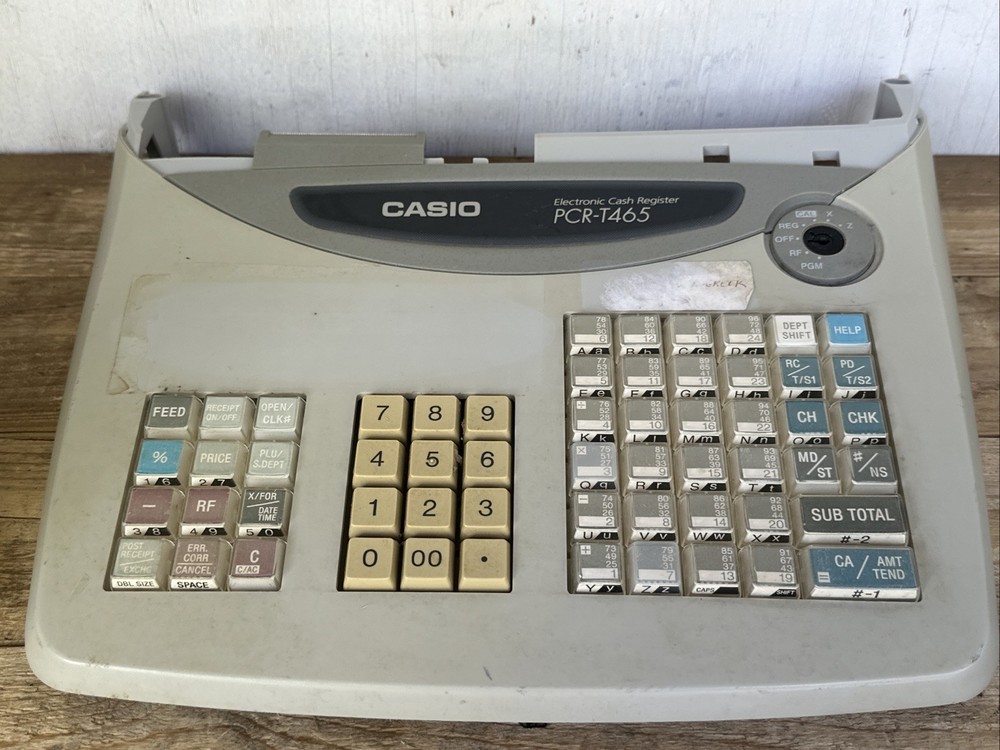 CASIO PCR T-465 ELECTRONIC CASH Register KEYBOARD & BUTTONS PARTS ONLY!