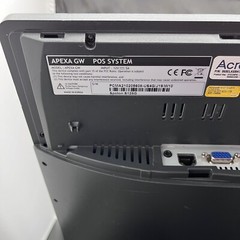 SpotOn Apexa GW 15″ Point Of Sale System Terminal Tested with AC Adapter