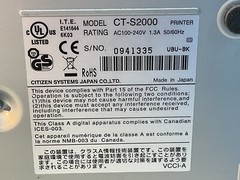 Citizen CT-S2000 Thermal POS Receipt Printer/MAR915