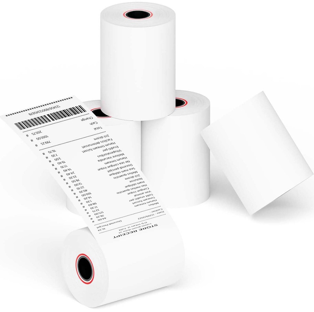 3-1/8 x 230ft Thermal Receipt Paper Rolls Cash Register Paper Rolls Thermal P…