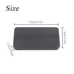 2 PCS Black Metal Cash Box – Single Row Currency Tray Money Holder