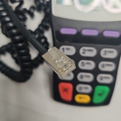 Verifone Pin Pad 1000SE Number Keypad Replacement 4′ Coiled Cable