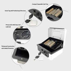 Cash with lock and tray, with Tracking & Dual Lock System,money for cash, loc…