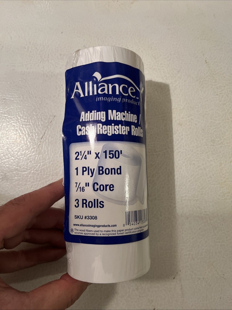 BuyRegisterRolls (5Rolls) Adding Machine Rolls 2 1/4″ X 150ft White Paper
