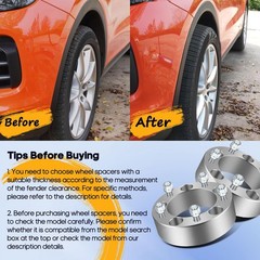 4PCS 2″ 5×5.5 Wheel Spacers 108mm Hub Forged 1/2 Studs for Bronco