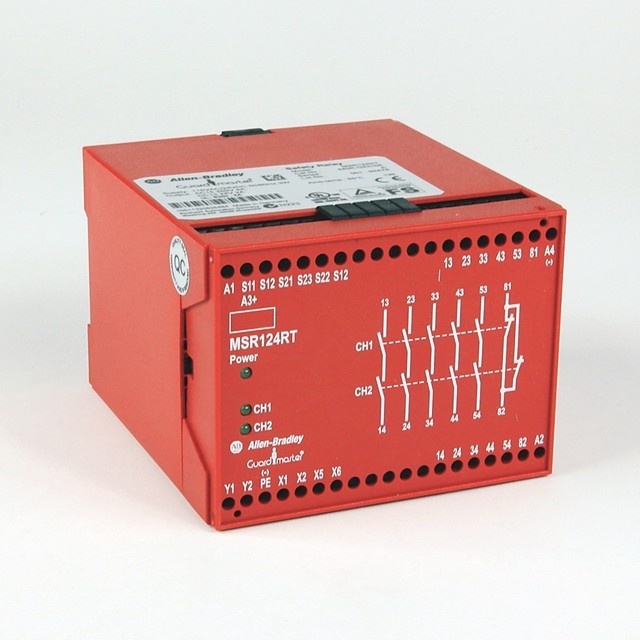 Allen-Bradley Guardmaster MSR124RT Safety Relay Series A