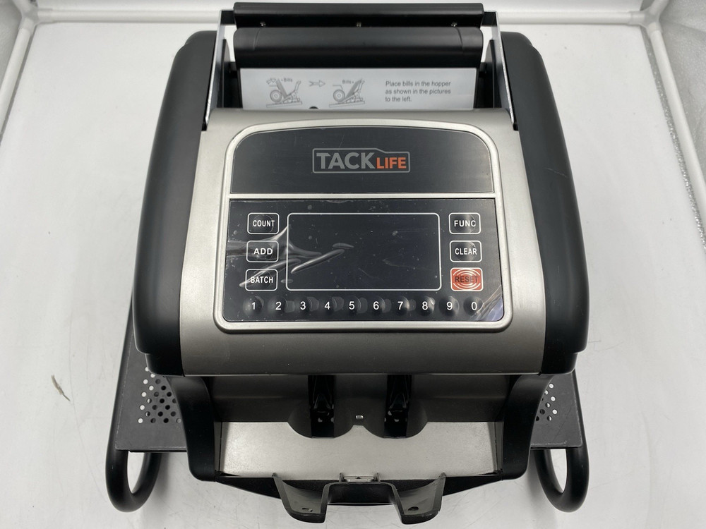Tacklife Money Counter Machine MMC01 Black Counts Bills
