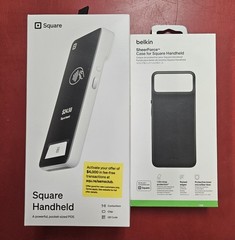 Square Handheld Portable Credit Card Machine and Belkin SheerForce Case Bundle