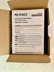 NEW NBOX KEYENCE SR-2000 1D/2D Barcode Reader Scanner Real Pictures Instructions