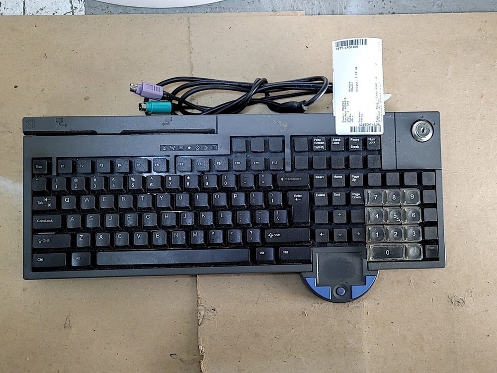 Toshiba MANPOS 00DN015 Wired POS Keyboard SEE NOTES