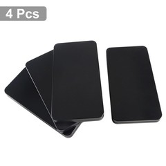 MC MEICHUANG 4 PCS Black Metal Cash Box Money Saving 6.7″L x 3.5″W,