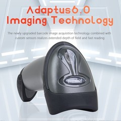 Symbol LS2208-SR20007R-NA Plug-and-Play 1D Laser USB Barcode Scanner Lightweight