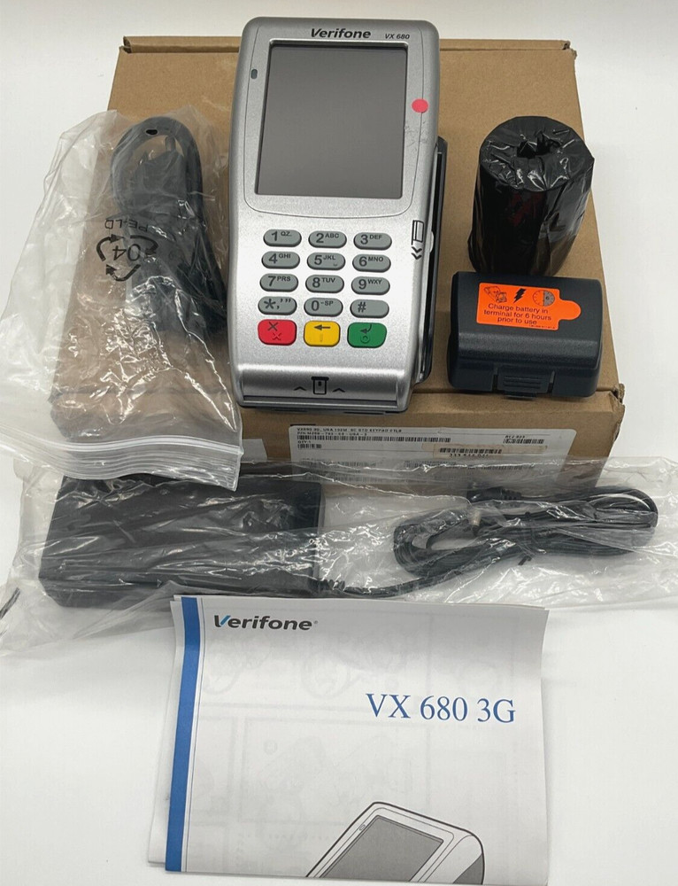 Verifone VX 680 3G Wireless Credit Card Terminal M268-793-C6-USA-3 *B STOCK*