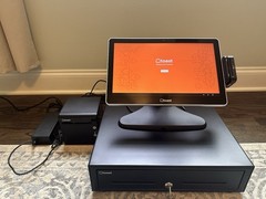Toast Flex 14″ POS Terminal System Bundle Cash Drawer Receipt Printer Card Tap