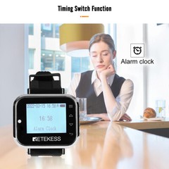 TD110 Restaurant Wireless Pager Calling System Waiter Watch Cafe Club Clinic Bar