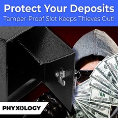 Secure Wall-Mounted Cash Drop Box for Rent Checks & Keys – Easy Installation