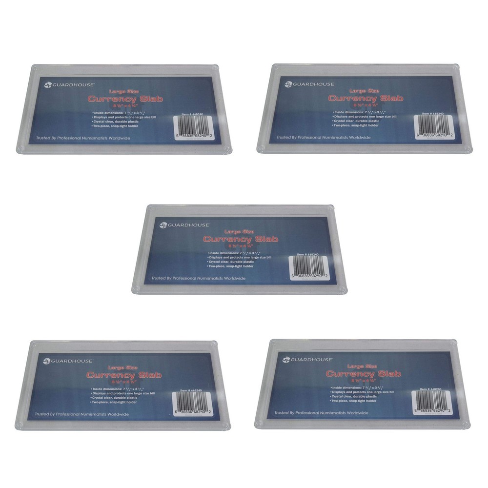 Large Currency Snaplock Holder Five Pack