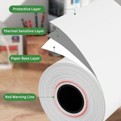 Thermal Paper Rolls 2 1/4″ x 50′ POS Cash Register Receipt Paper 10 Rolls