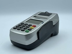 First Data FD50Ti Ethernet Dial Credit Debit Terminal No Power Supply Not Tested
