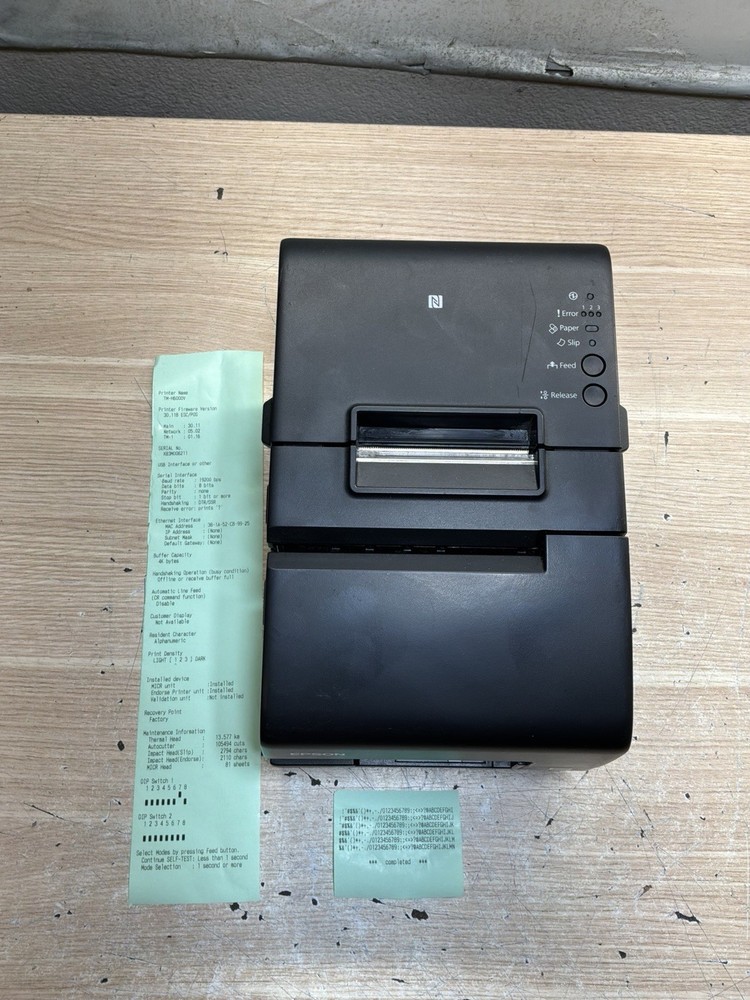 Epson TM-H6000V M253B Direct Thermal Receipt Printer Check Reader/JUA3727