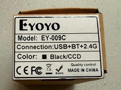 Eyoyo EY-009L Mini 1D Barcode Scanner Bluetooth 2.4G Wireless USB Pocket Black