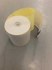 3″ 2-PLY WHITE AND CANARY YELLOW PRINTER RECEIPT BOND PAPER ROLLS 45 ROLLS NEW